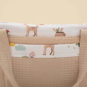 Resim Bebek Bakım Çantası - Bej Waffle - Ceylan 