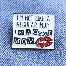 Resim Cool Anne Emaye İğnesi Broş, Alüminyum, Günlük Giyim Aksesuarı, Arkadaşlar için Özel Hediye, Tüm Mevsimler için Çok Yönlü 