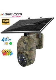 Resim 4g Solar Panelli Motorlu Fotokapan Kamera+sd Kart 