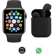 Resim Tüm Akıllı Telefonlarla Uyumlu Yeni Nesil Watch 6 Series Akıllı Saat + I12 Bluetooth Kulaklık 