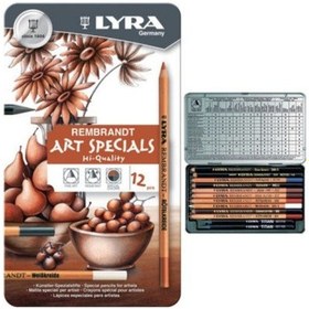 Resim Lyra Rembrandt Art Specials Karakalem Eskiz Çizim Seti 12'li 