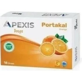 Resim Apexis Drops Portakal Aromalı Pastil 16'lı 