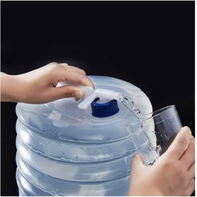 Resim gaman Katlanabilir Su Bidonu Yeniden Kullanılabilir Sızdırmaz Taşınabilir Seyahat Su Bidonu 5Litre 