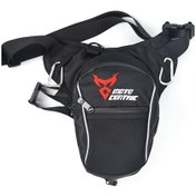 Resim Lemestar Su Geçirmez Motosiklet Bacak Çantası - Ayarlanabilir Bel Ve Bacak Kayışı İle Konforlu Sürüş Kırmızı 