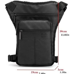 Resim Novahub Çok Amaçlı Su Geçirmez Bel-bacak-omuz Çantası - Ayarlanabilir, Hafif, Şık Siyah, Multifonksiyonel Günlük Kullanım İçin Siyah 