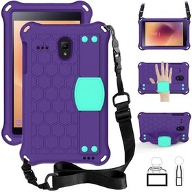 Resim Galaxy Uyumlutab A 8.0 T380 Petek Tasarım Eva + Pc Dört Köşe Düşme Önleyici Düz Koruyucu Kabuk Kayışlarla 