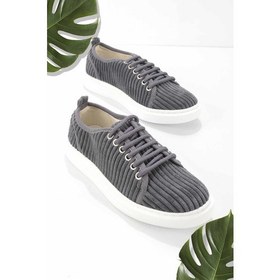 Resim Bambi Siyah Kumaş Kadın Sneaker K01122000804 