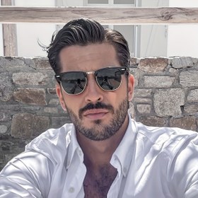 Resim Vintage Esinli Erkek Moda Gözlükleri - Yarı Çerçeveli Metal Çerçeve, PC Lensler, Zarif Oval Tasarım, Günlük, Fotoğrafçılık ve Parti Giyim için İdeal, Günlük Moda Gözlükleri | Vintage Esinli Stil | Dekoratif Gözlükler 