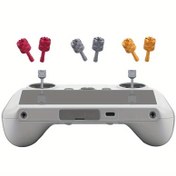Resim DJ RC/RC 2 Yedek Kontrol Çubukları - Metalik Altın & Kırmızı Tutamaklı Alüminyum Alaşım, Hassas Drone ve Araba RC Kontrolü için Ergonomik Tasarım, Dayanıklı Geliştirilmiş Parçalar ile Artırılmış Kavrama ve Stabilite 