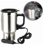 Resim OTODUNYAM Araç Kettle Su Isıtıcı Termos Bardak Aisi 304 Paslanmaz Çelik 500 Ml 12v 