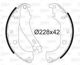 Resim Fiat Siena 1.2 8V Arka Fren Balatası VALEO Marka 77362453 