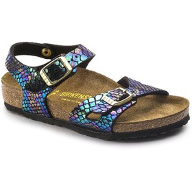 Resim Birkenstock Shıny Snake Black Multı Bebek Sandalet 1BRKK2017014 