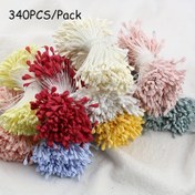 Resim 340 Paket Polyester Çiçek Ucu - Kendin Yap Düğün, Noel, Cadılar Bayramı Kostüm Makyajı ve Saç Aksesuarları Süs Malzemeleri için Temel Bej El Sanatları Sapları 