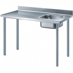 Resim Electrolux Professional Özel Şef Çalışma Tezgahı Sırtlı 1 Evye (Sağda) - 1400 MM TL1410DXEN 