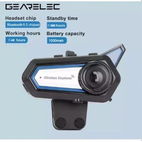 Resim Belirtilmemiş Bt31 Kask Kulaklık Bluetooth 5.0 Motosiklet Interkom Su Geçirmez Kablosuz Kulaklık 