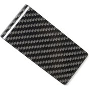 Resim Lasonstiges Karbon Fiber Araba Kredi Kartı Sahibi Para Faturası İş Faturası Depolama Klipsi Yaratıcı Araba Oto Kart Tutucu Araba Aksesuarı 