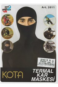 Resim KOTA Termal Haki Kar Maskesi 