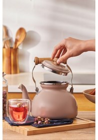 Resim Emsan Royal Emaye Demlik Vizon 