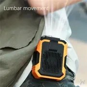Resim USB Şarjlı, Katlanabilir, 3'ü 1 Arada Taşınabilir Fan - Power Bank Özellikli, Dış Mekan, Ev ve Ofis Kullanımına Uygun, Askılı ve Kemer Klipsli Bıçaksız Bel Fanı Dahil, Çok Fonksiyonlu Soğutma ve Enerji Kaynağı 