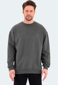 Resim VADIK Oversize Erkek Sweatshirt Haki 