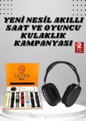 Resim NOY Kulak Üstü Kulaklık Pro9 ve Yeni Nesil Akıllı Saat Android ve İOS Uyumlu ANC Özelliği 