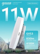 Resim Gauss Gx53 Yuvarlak 11w 4100k Nötr Işık Led Ampul 158442218 