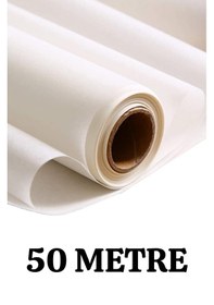 Resim Yağlı Pişirme Kağıdı 37 Cm X 50 Metre Beyaz Pişirme Kağıdı 1 Rulo 