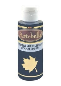 Resim Artebella Akrilik Boya Siyah 130ml Siyah 