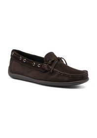 Resim T.moro Oxford Klasik Erkek 14d9 Frau Castoro Casual Suede Boat Lofers Koyu Kahverengi 