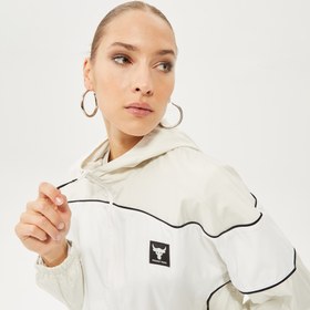 Resim Under Armour Project Rock Kadın Krem Yağmurluk 