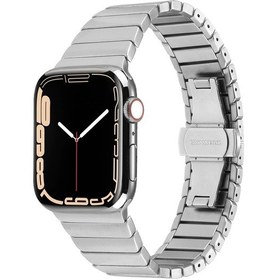 Resim Butam Bilişim Watch 44mm Kordon Uyumlu Krd-79 Metal Strap Kayış Clo- Gümüş 