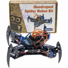 Resim Robotistan REX Discovery Serisi Quadruped (4 Bacaklı) Örümcek Robot - Elektronikli 