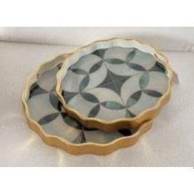 Resim Roy Kıng Paula 2 Li Yuvarlak Tepsi 39 4 Ve 34 4 