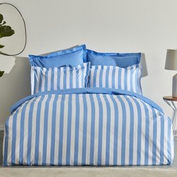 Resim Brine %100 Pamuk Çift Kişilik Nevresim Seti Blue 