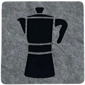 Resim Moka Pot Keçe bardak altlığı 