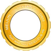 Resim Jeemson Dağ Bisikleti Merkezi Kilitleme Disk Kapağı, Alüminyum Alyüminyum, Evrensel Uyumlu, 9/12/15/20mm Eksenler, Gold 