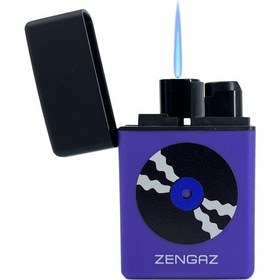 Resim Zengaz Cool Tasarım Jet Alev Çakmak - Retro Vinyl Record Plak 