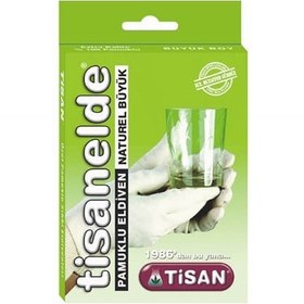 Resim Tisanelde Pamuklu Eldiven / Naturel Büyük 