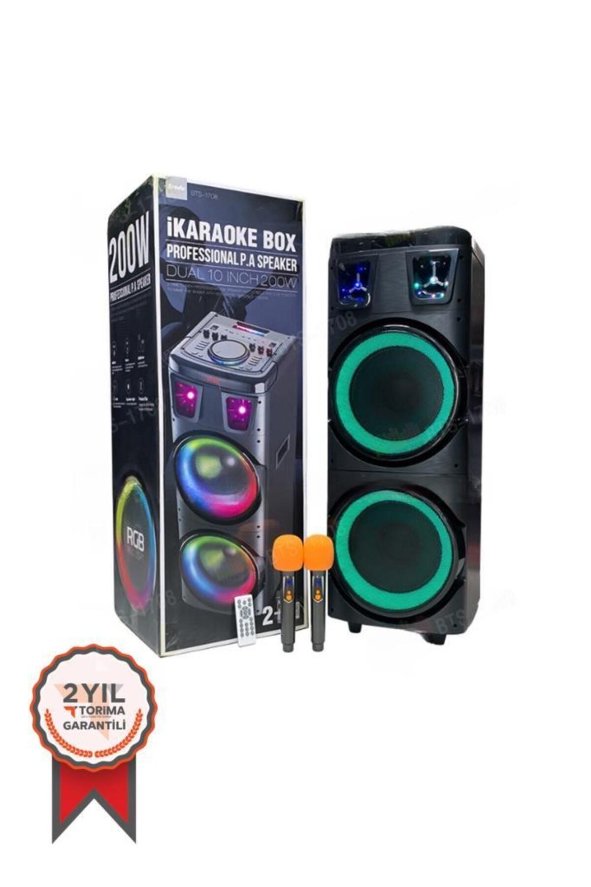 セット、で付いてきます ztmobile Bts-1708 Taşınabilir Rgb Ledli Bluetooth Hoparlör Usb-tf