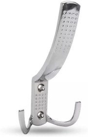 Resim Portmanto Askı Vestiyer Duvar Dolap Elbise Askısı Lüx Noktalı Krom Metal Mobilya Askısı 4 Adet 