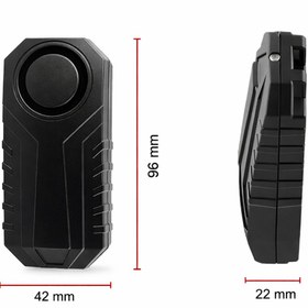 Resim MDSTECH 113dB Bisiklet Motosiklet Alarmı Uzaktan Kumandalı Su Geçirmez 7 Hassasiyet SOS 