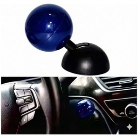 Resim Bilardo Topu Tasarımlı Metal Start Stop Düğmesi Mavi 
