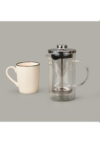 Resim French Press - Şeffaf / Gri - 350 Ml Çok Renkli 