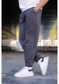 Resim Füme Batik Desenli Jogger Eşofman Altı E6582 Füme 