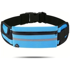 Resim Dashanshop Mavi Renk 5 Farklı Seçenek Outdoor Spor Seyah Bel Çantası Büyük Kapasiteli Unisex Koşu Bisiklet Mavi 