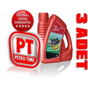 Resim Petro Time 80 No Diferansiyel ve Şanzıman Dişli Yağı 3 x 3 L 