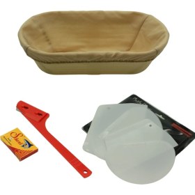 Resim Ekmek Yapım Seti Oval 28 cm Bezli 