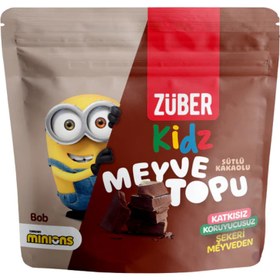 Resim ZÜBER Kidz Sütlü Kakaolu Meyve Topu 42gr 