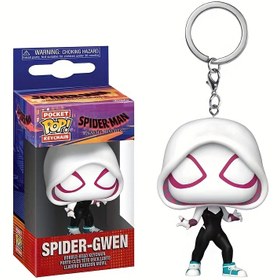 Resim Marvel Örümcek-Gwen PVC Anahtarlık - Ağ Desenli Koleksiyonluk Süper Kahraman Sırt Çantası Süsü, Paskalya, Şükran Günü ve Doğum Günü Hediyeleri için Mükemmel, 14 Yaş ve Üzeri 