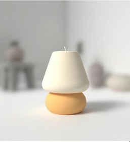 Resim Özdemcandle Abajur Model Dekoratif Kokulu Soya Mum Koku Seçenekleri İçin Ürün Açıklamasını İnceleyiniz Beyaz - Sarı 